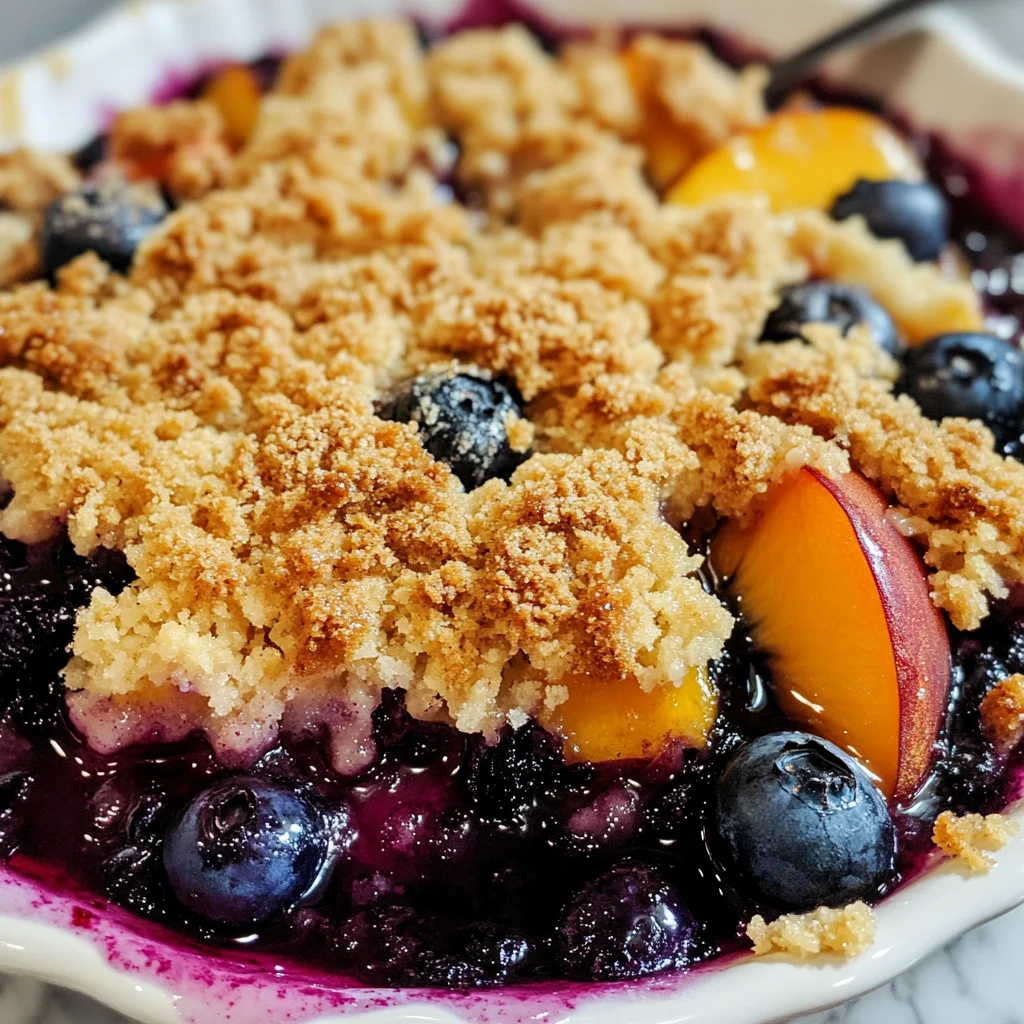 Blueberry Peach Crumble
