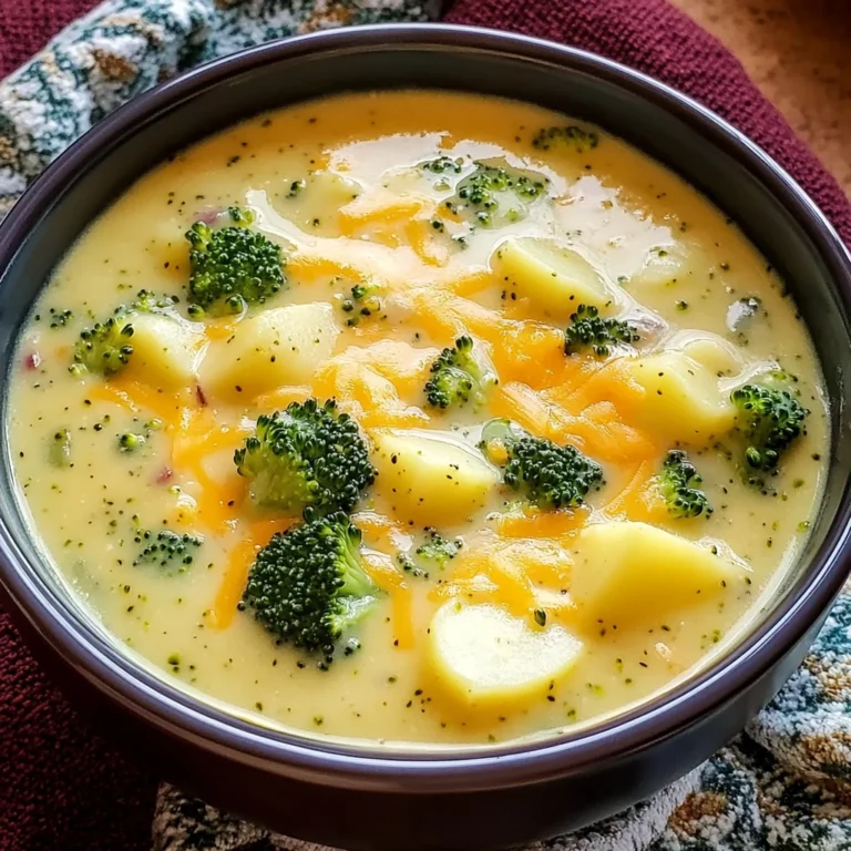 Cheddar Broccoli Potato Soup