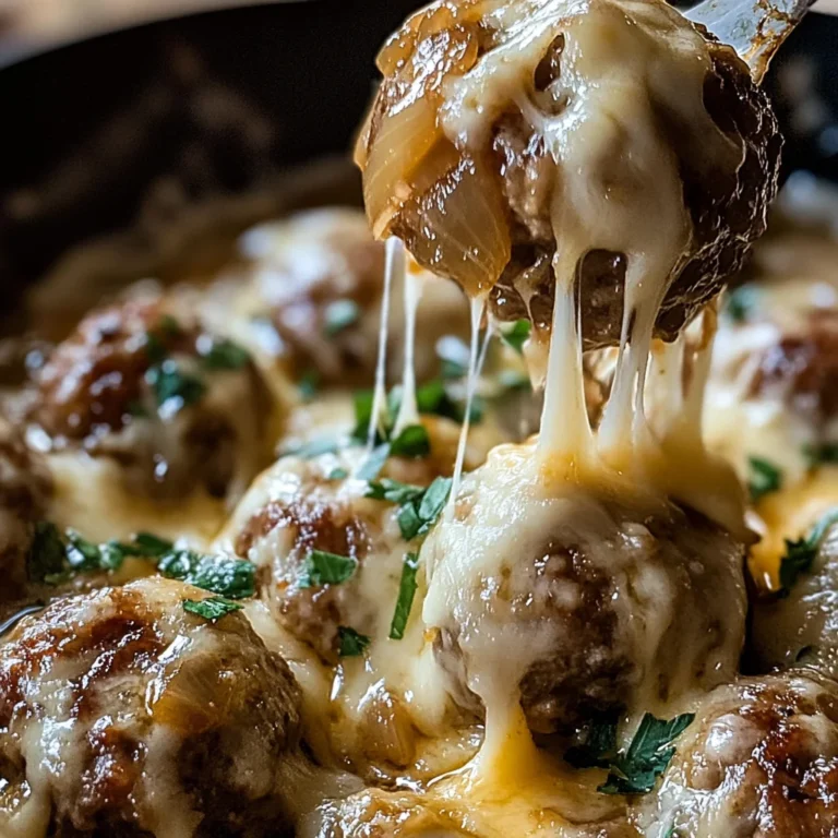 Cheesy French Onion Meatballs: The Ultimate Comfort Food Recipe