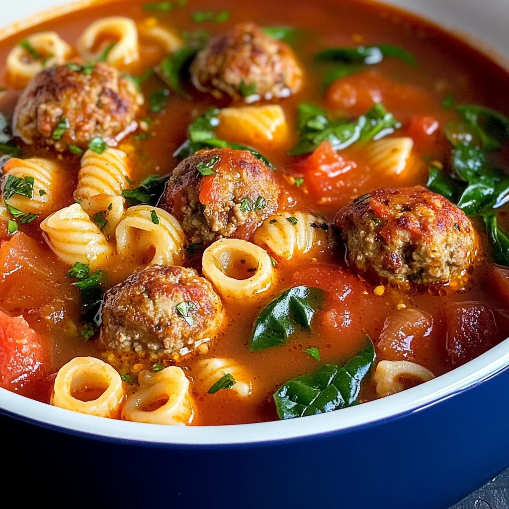 Creamy Italian Meatball Soup