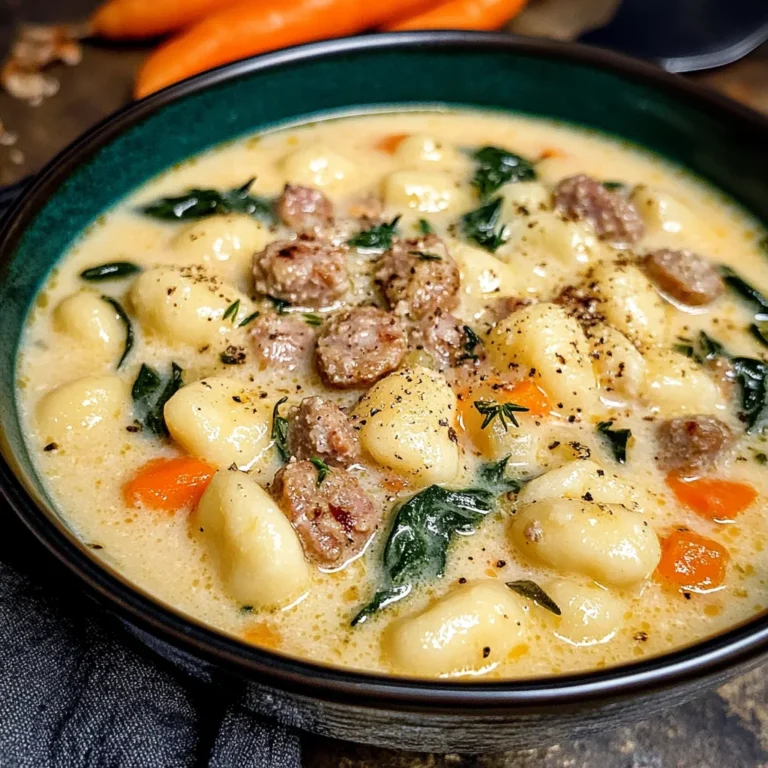 Creamy Sausage Gnocchi Soup