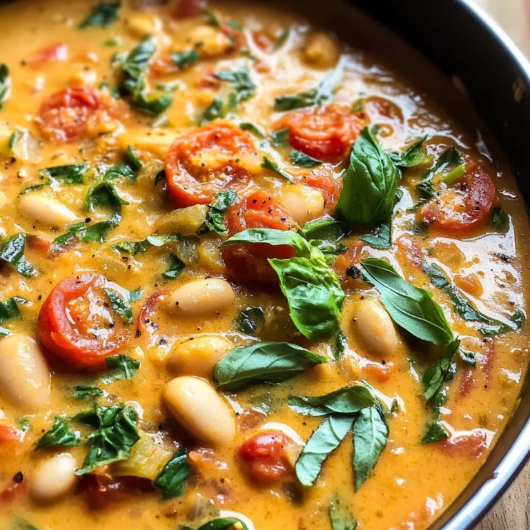 Creamy Tomato White Bean Stew