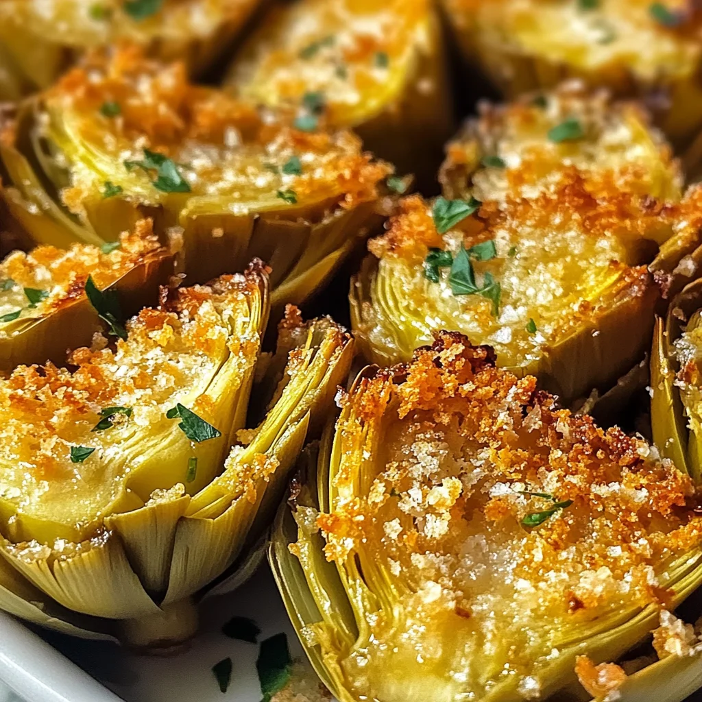 Crispy Parmesan Artichoke Hearts