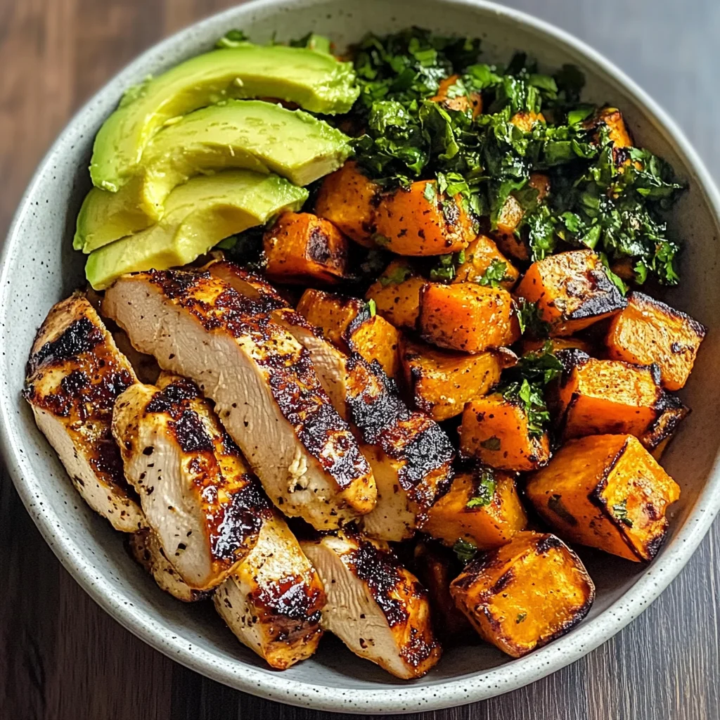 Grilled Chicken & Sweet Potato Bowl