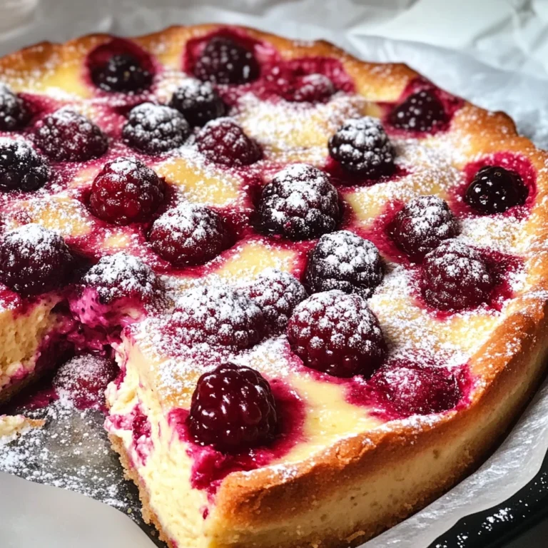 Healthy Berry Cottage Cheese Clafoutis