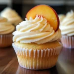 Honey Peach Cream Cheese Cupcakes