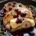 Impressive Cranberry Brie Stuffed Chicken
