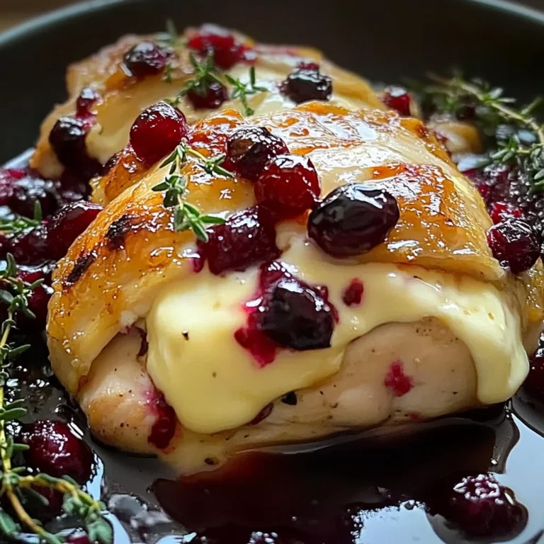 Impressive Cranberry Brie Stuffed Chicken