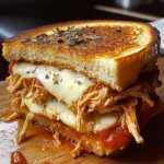 Lazy Chicken Parmesan Grilled Cheese