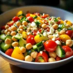 Mediterranean Chickpea Salad with Lemon Vinaigrette: The Best Summer Dish
