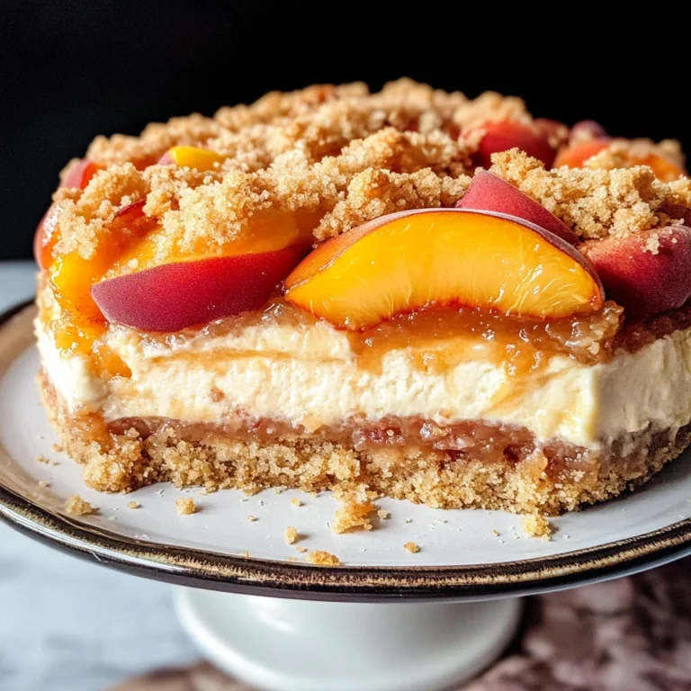 Peach Cobbler Cheesecake