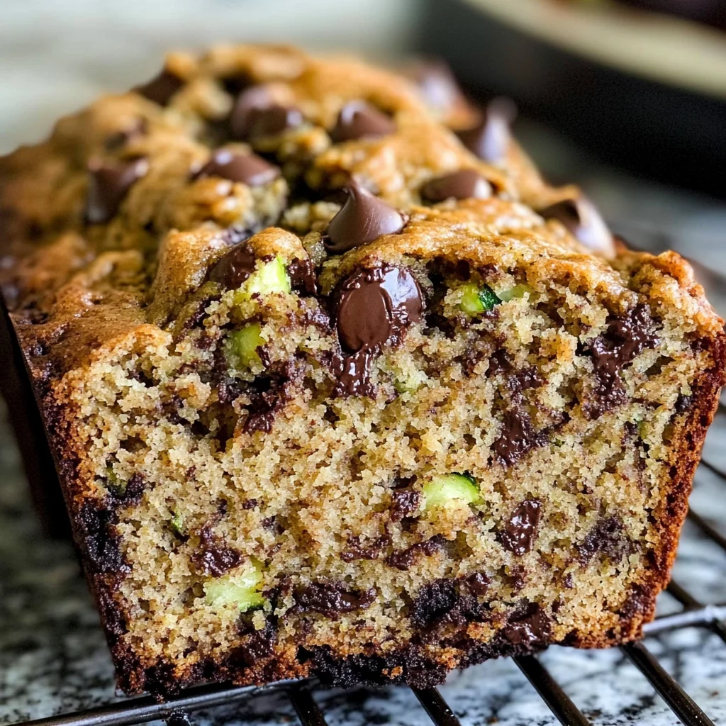 Peanut Butter Chocolate Chip Zucchini Bread