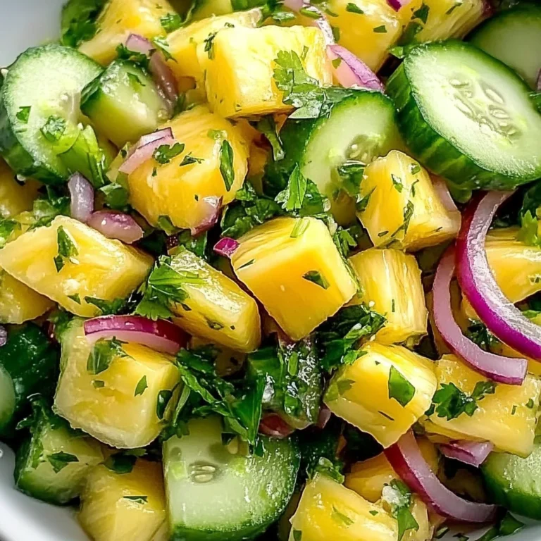Pineapple Cucumber Salad