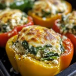 Spinach Ricotta Stuffed Peppers