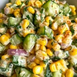 Street Corn Creamy Cucumber Salad