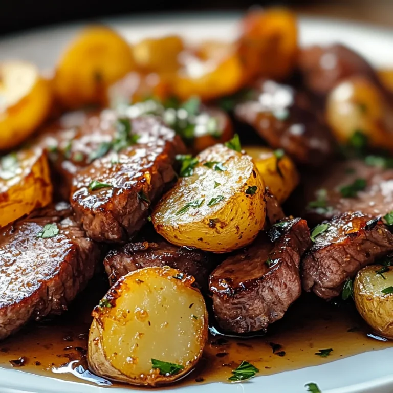 Sweet & Savory Honey Beef with Roasted Potatoes