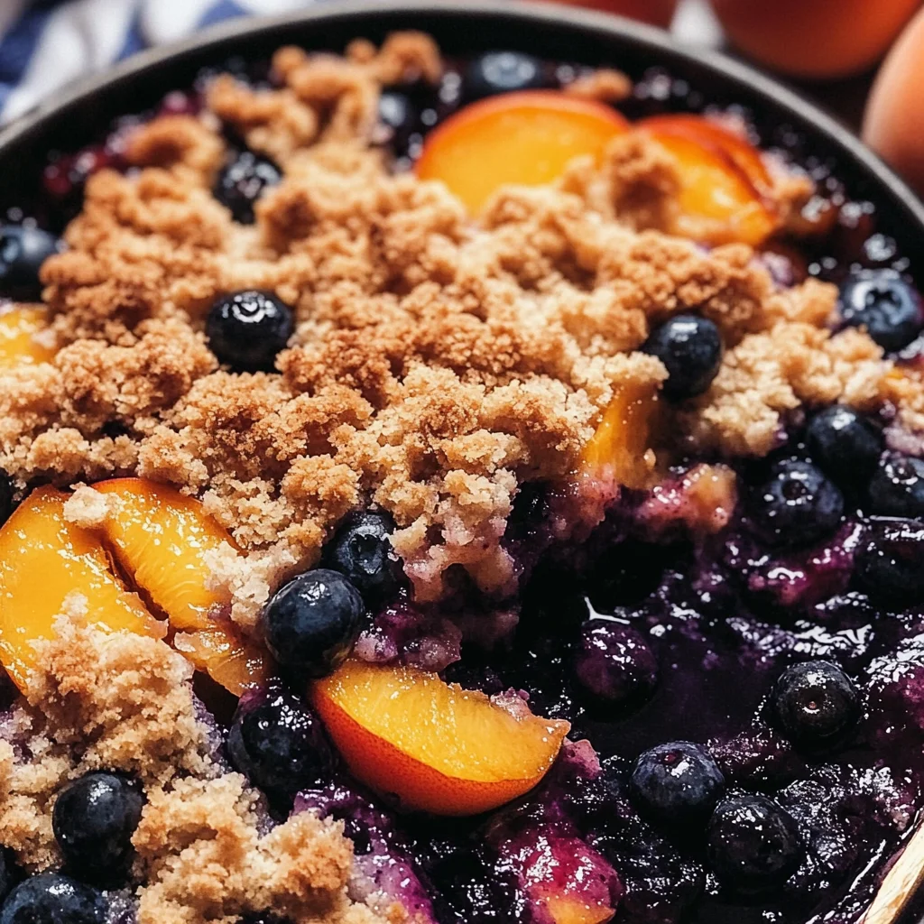 Blueberry Peach Crumble
