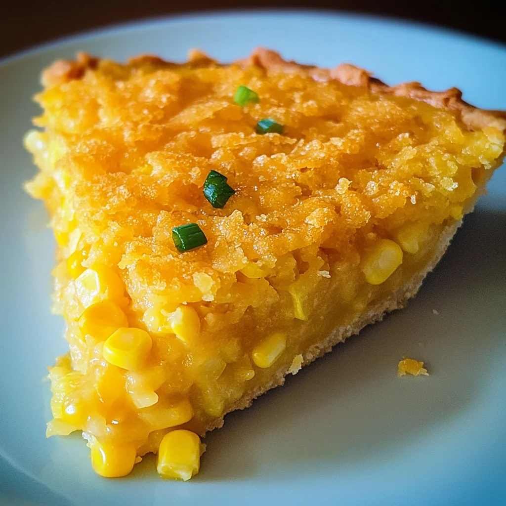 Cheddar Sweet Corn Pie
