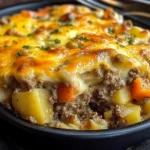 Cheesy Ground Beef & Potato Casserole