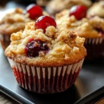 Cherry Cobbler Muffins