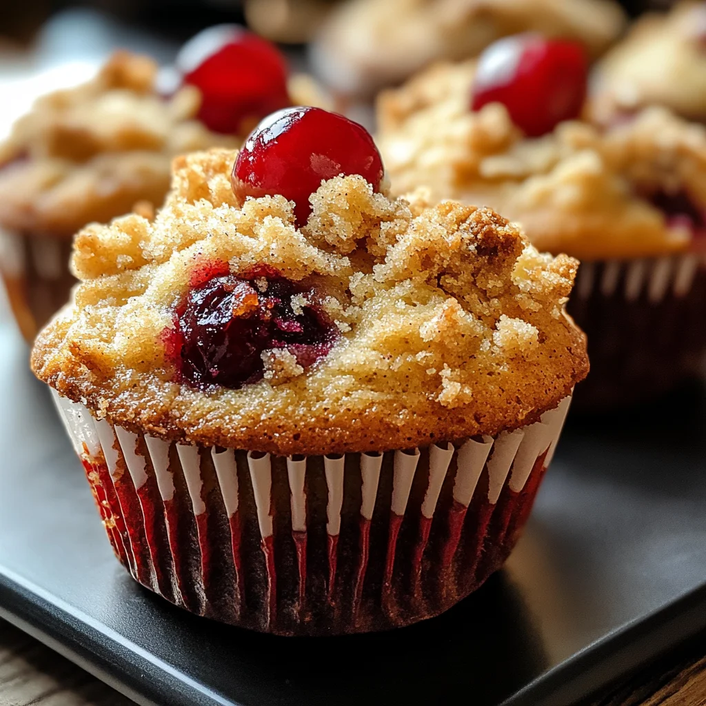 Cherry Cobbler Muffins