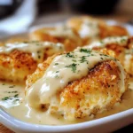Chicken Pillows with Creamy Parmesan Sauce