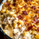 Chicken Turkey Bacon Ranch Mac and Cheese Casserole