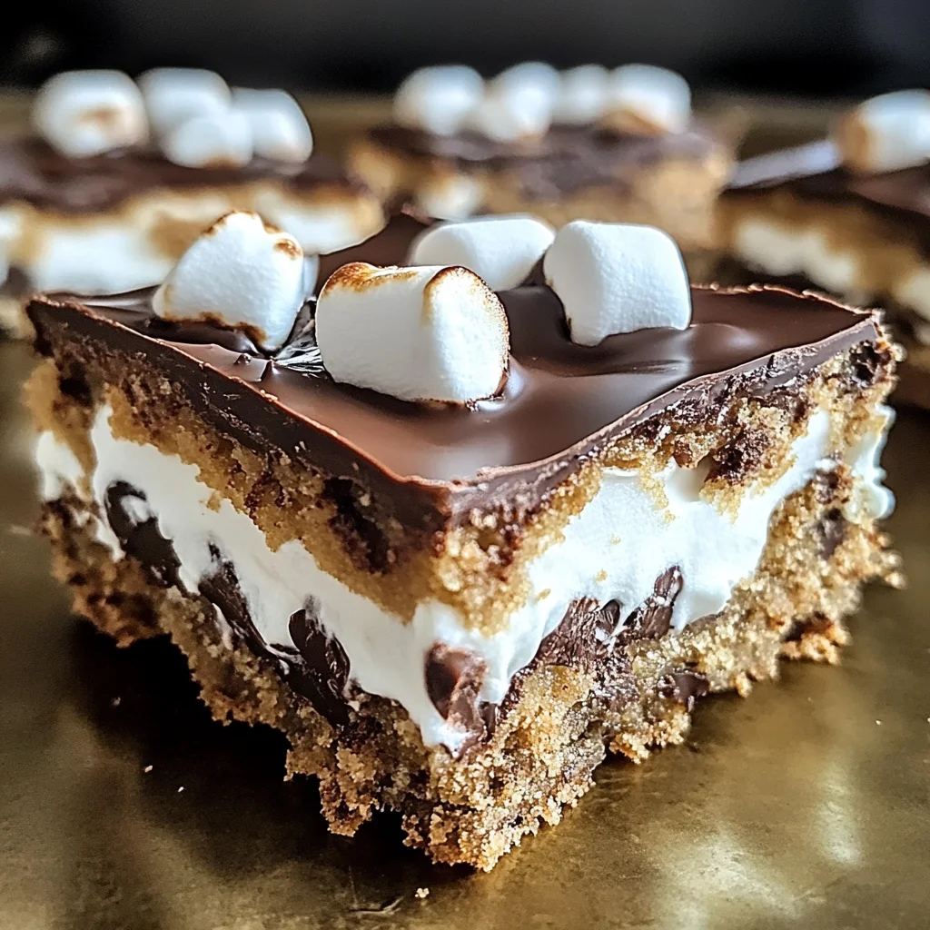 Chocolate Marshmallow Cookie Bars