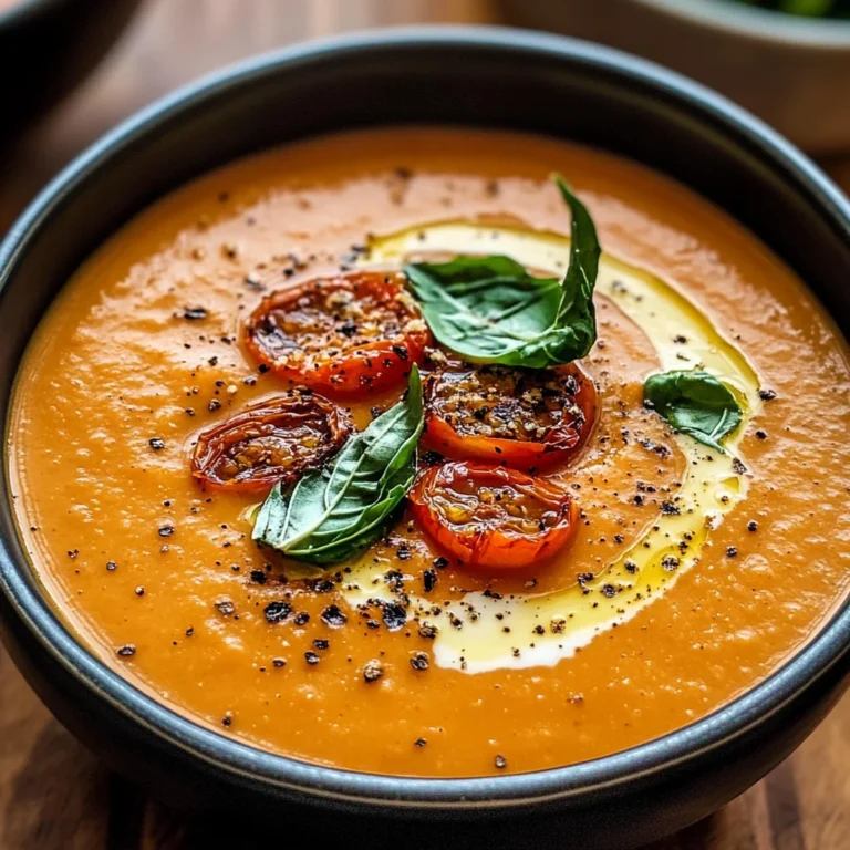 Creamy Roasted Garlic Tomato Soup