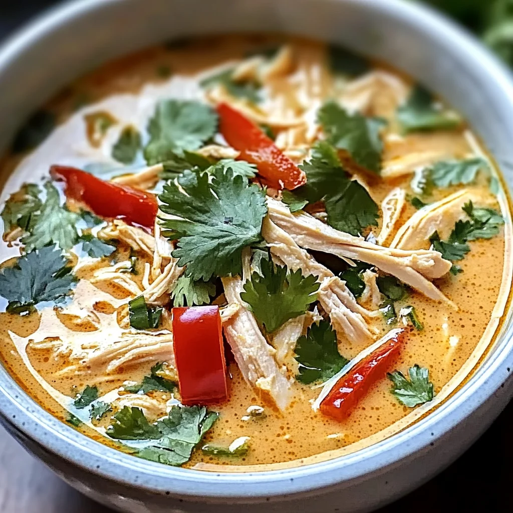 Easy Thai Coconut Chicken Soup