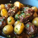 Garlic Butter Beef Bites with Potatoes