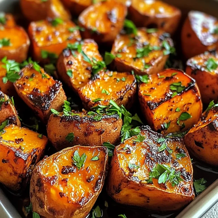 Garlic Butter Roasted Sweet Potatoes: A Delicious and Easy Recipe