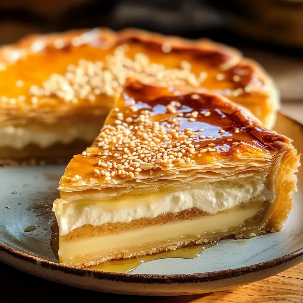 Golden Greek Honey Pie (Melopita)