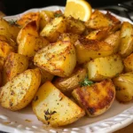 Greek Lemon Garlic Roasted Potatoes