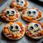 Halloween Mini Pizzas