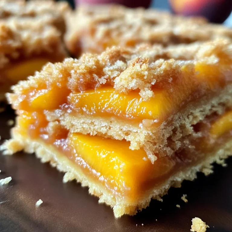 Heavenly Summer Peach Bars: A Sweet Slice of Sunshine