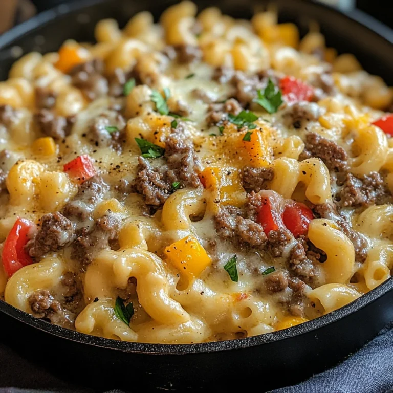 High-Protein Creamy Philly Cheesesteak Mac & Cheese