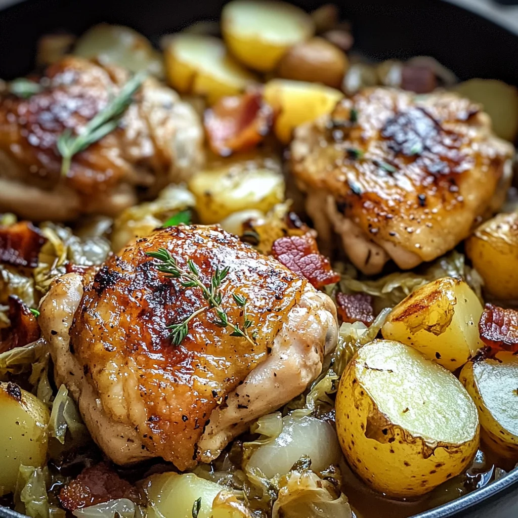 Irish Chicken with Cabbage and Potatoes