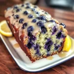 Moist Blueberry Zucchini Bread with a Lemon Glaze - Alrightwithme