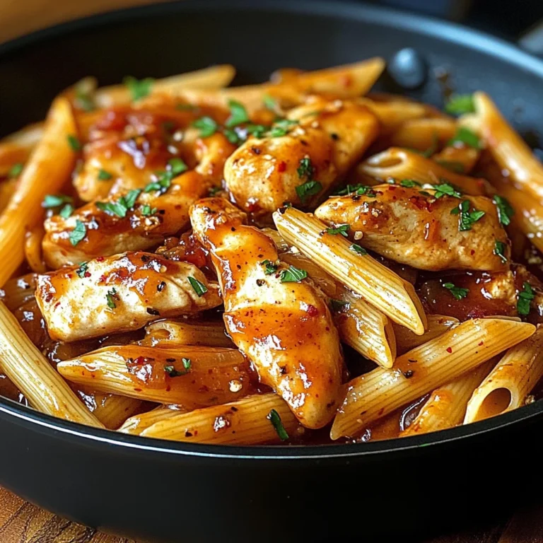 One-Pan Tangy Honey BBQ Chicken Penne
