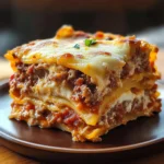 Parmesan Garlic Turkey Bacon Cheeseburger Lasagna Recipe