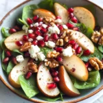 Pear, Pomegranate and Spinach Salad