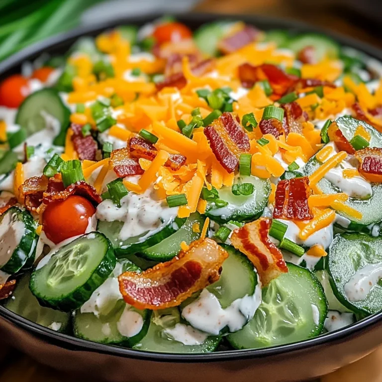 Refreshing Cucumber Ranch Crack Salad Recipe