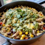 Salsa Verde Chicken & Rice Skillet