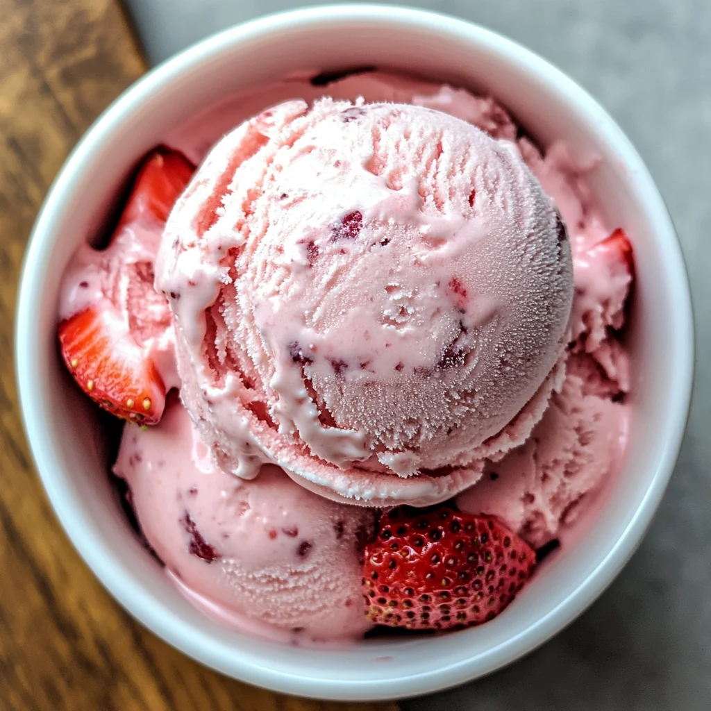 Strawberry Coconut Ice Cream