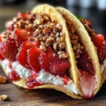 Strawberry Crunch Cheesecake Tacos