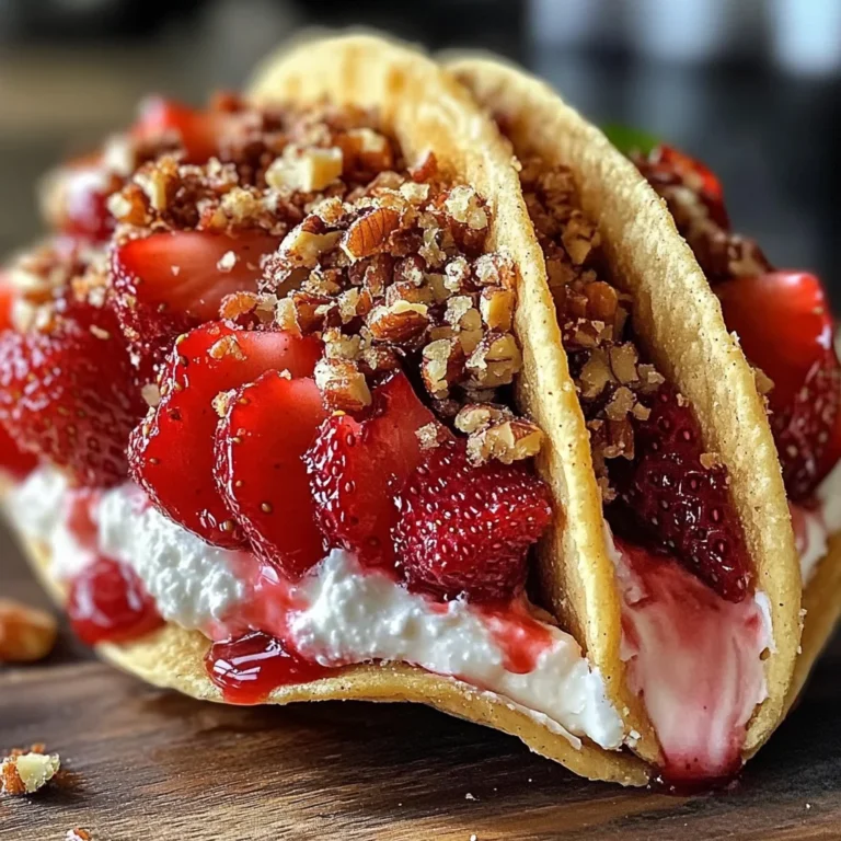 Strawberry Crunch Cheesecake Tacos