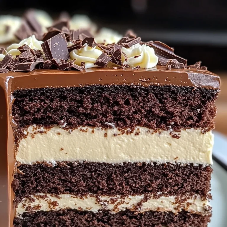 Tuxedo Cake – Triple Chocolate Mousse Cake