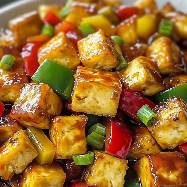 Vegan Pineapple Tofu